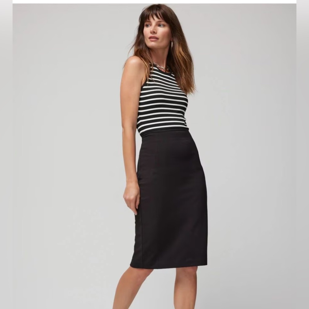 WHBM® AURA Pencil Skirt Color Black Size 6